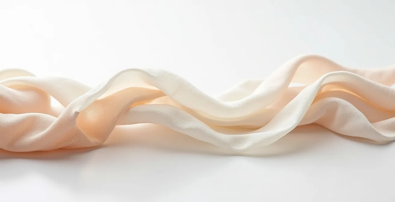 Graphique montrant l'évolution du collagène et de l'élastine selon l'âge